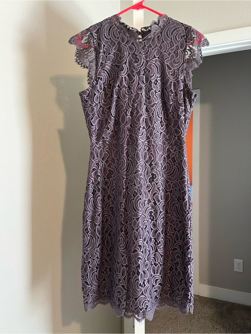 Xhilaration Lilac Lace Midi Dress